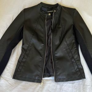 Express Black Leather Jacket